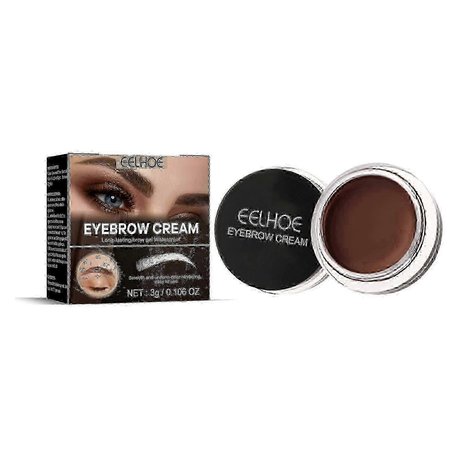 Eelhoe Eyebrow Dyeing Cream Smooth Color-Holding Waterproof Not Sizzzing To Create Three-Dimensional Lasting Natural Wild Eyebrow Cream - Light Brown