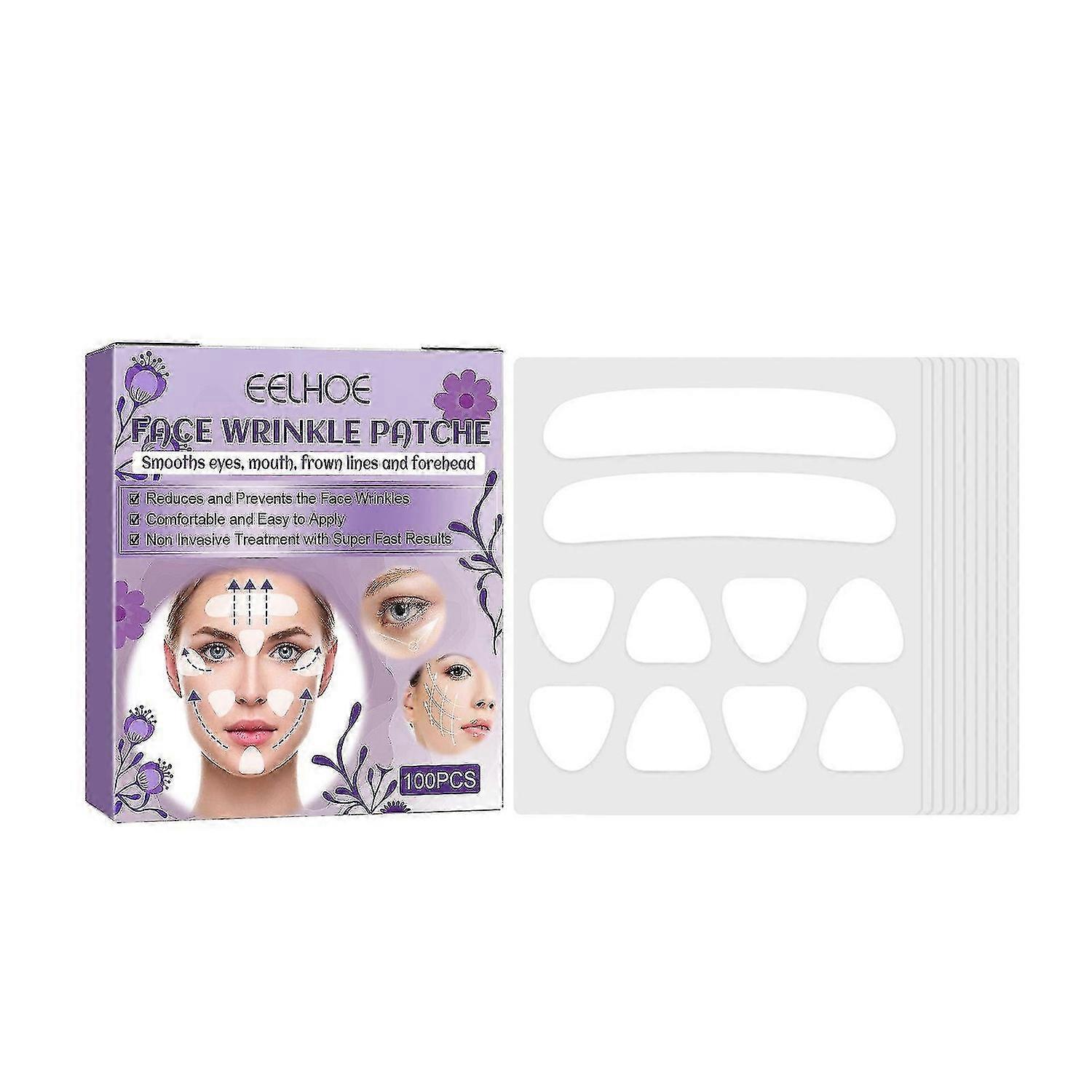 Face Wrinkle Patches - Fine-line Remover Strips To Smooth Eye Mouth Frown Lines And Forehead-skincar