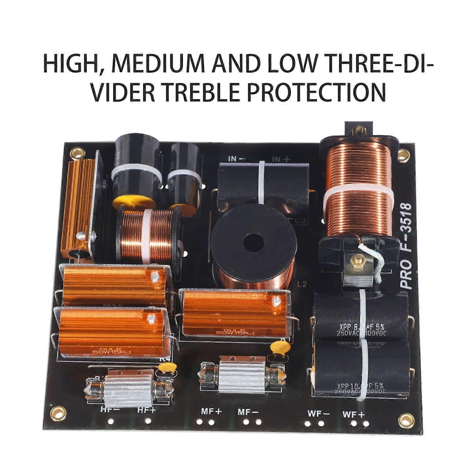 1200W 3-way Stage audio crossover Hi-Fi Speaker Frequency Divider FiltershB