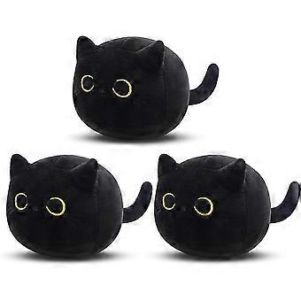 Black Cat Plush Toys, Adorable Cat Stuffed Animal Plush For Kids, 3 Pack