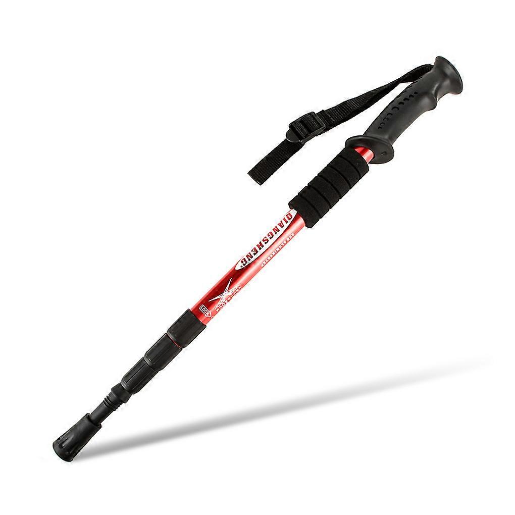 Trekking Stick Adjustable Non-slip Folding Hiking Canes Aluminum Alloy Reed Mountaineering Balls