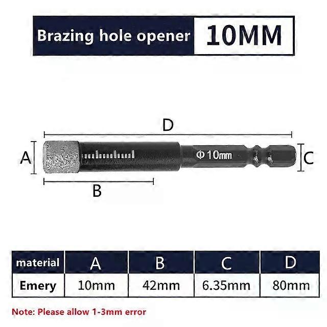 5-16Mm εξαγωνικό στέλεχος συγκολλημένο ξηρό κεραμικό τρυπάνι πλακιδίων κομμάτι μαρμάρου γρανίτη υαλοποιημένο τρυπάνι τρυπανιών κεραμιδιών