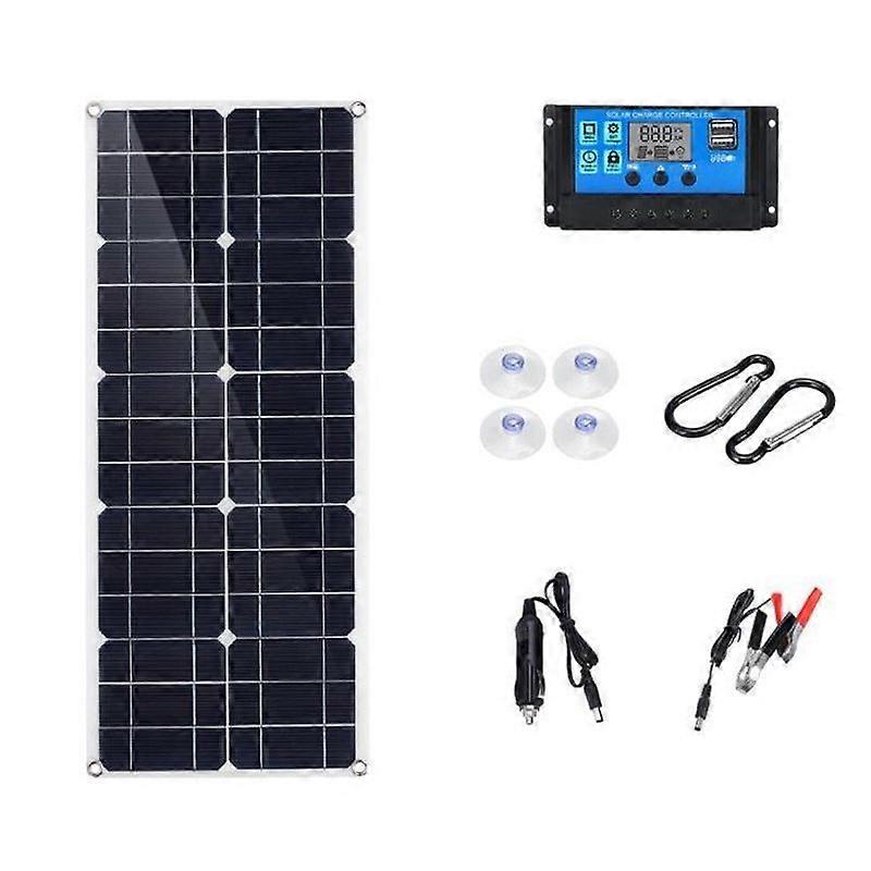 100W Solar Panel 18V Dual DC USB Monocrystalline Flexible Charger