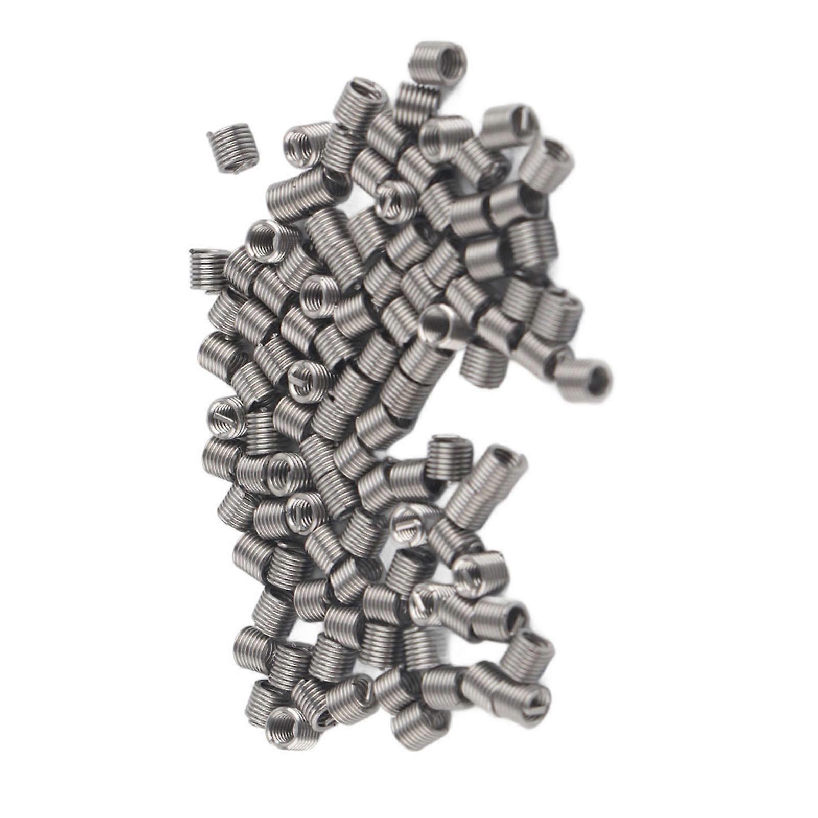 100pcs M2*0.4*2D Stainless Steel Helical Screw Thread Inserts