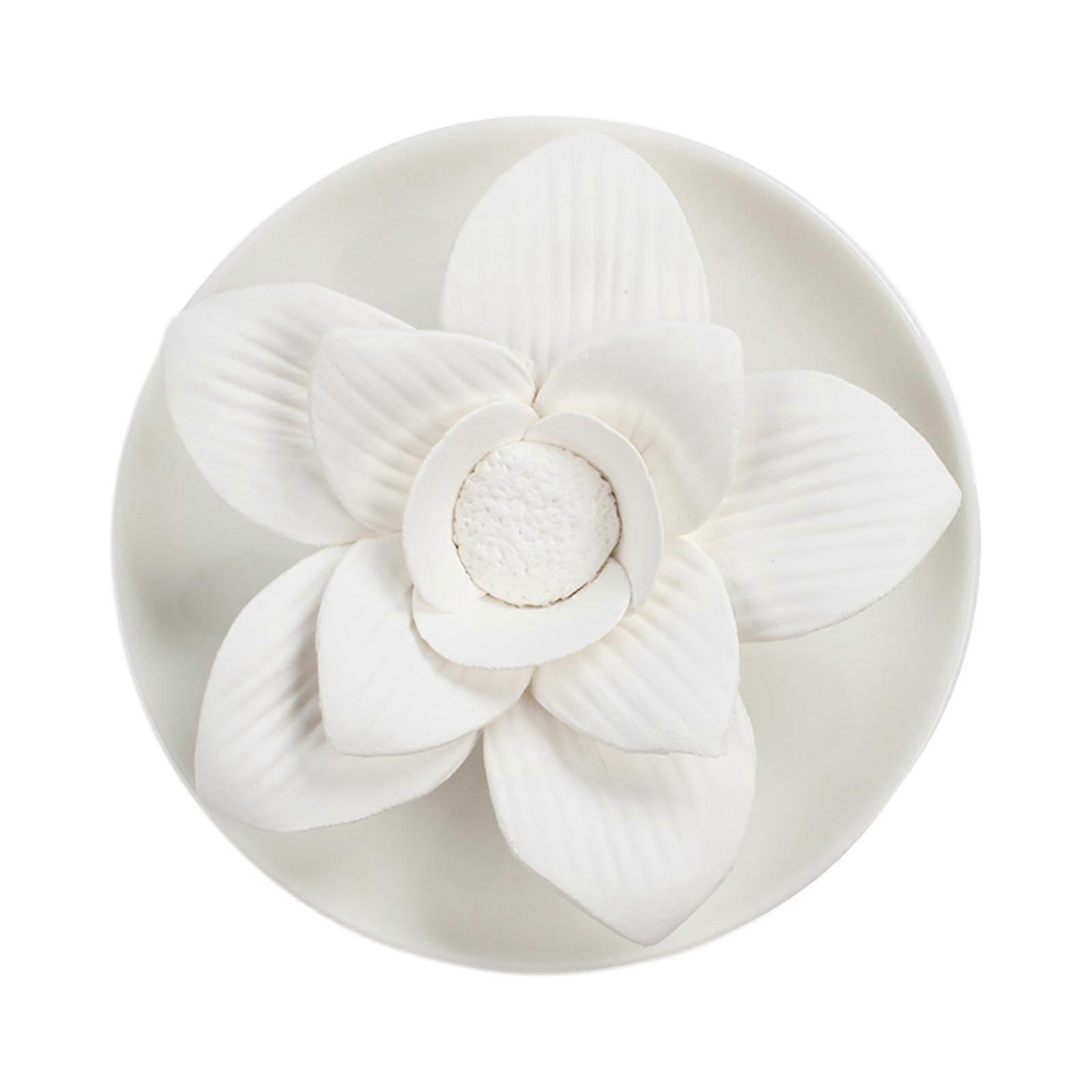 Essential Oil Diffuser Porcelain Flower Aroma Diffuser Waterless Diffuser for