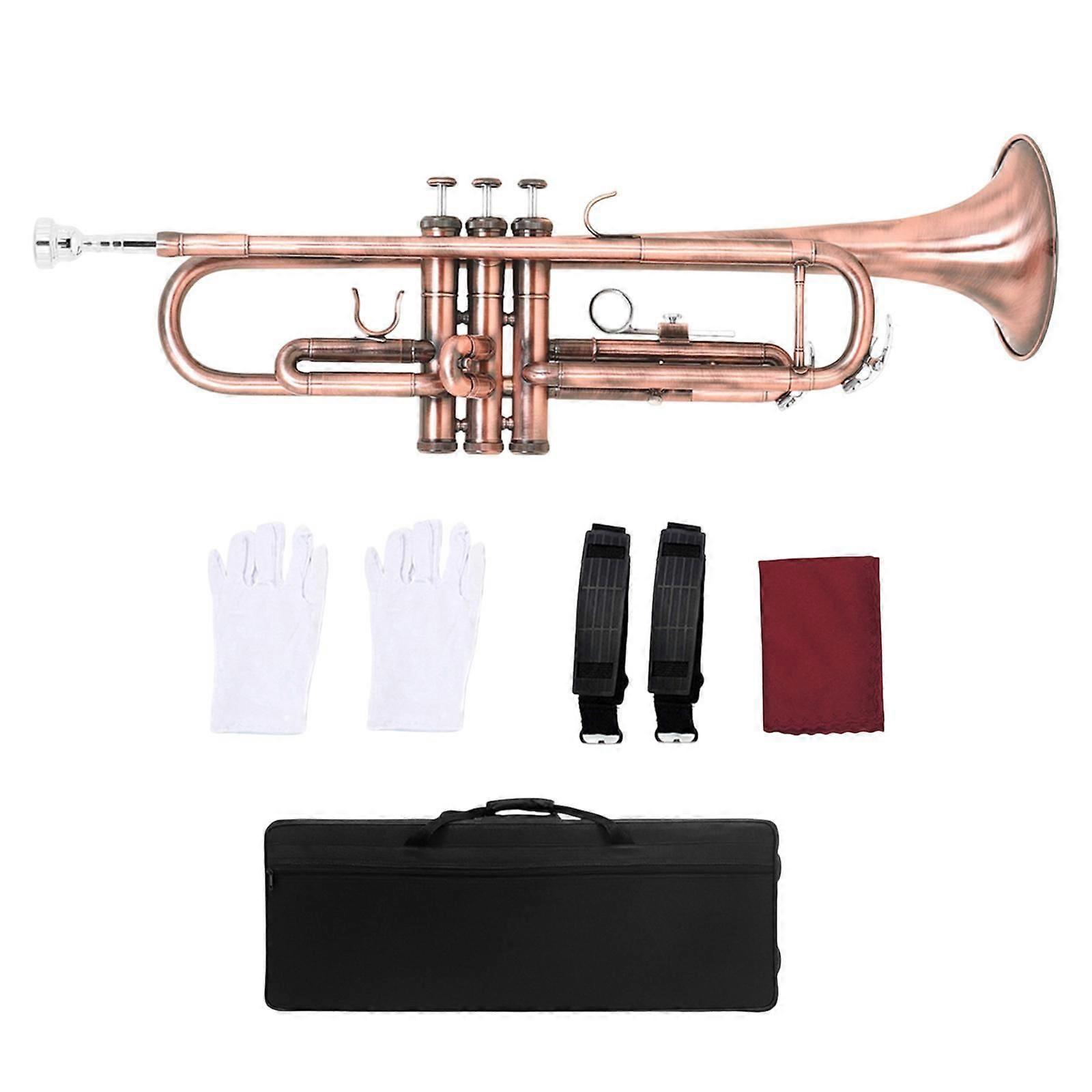 B Flat Trumpet Set Professional for Beginner Professionals Stage Performance