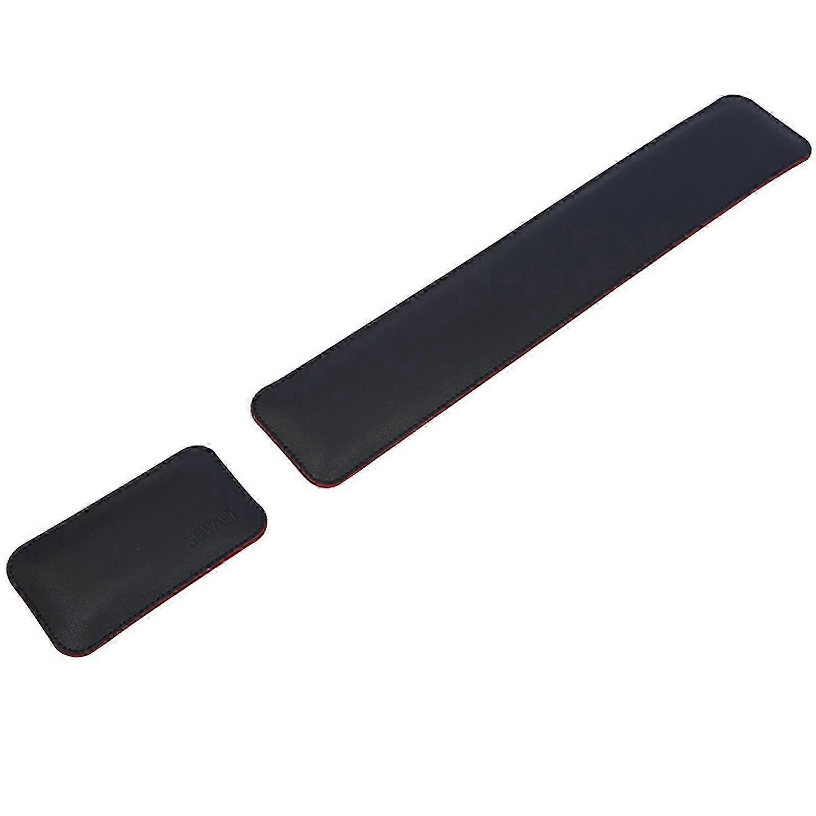 Double-sided PU Leather Mouse Wrist Cushion Keyboard Wrist Rest Tray Mouse Pad