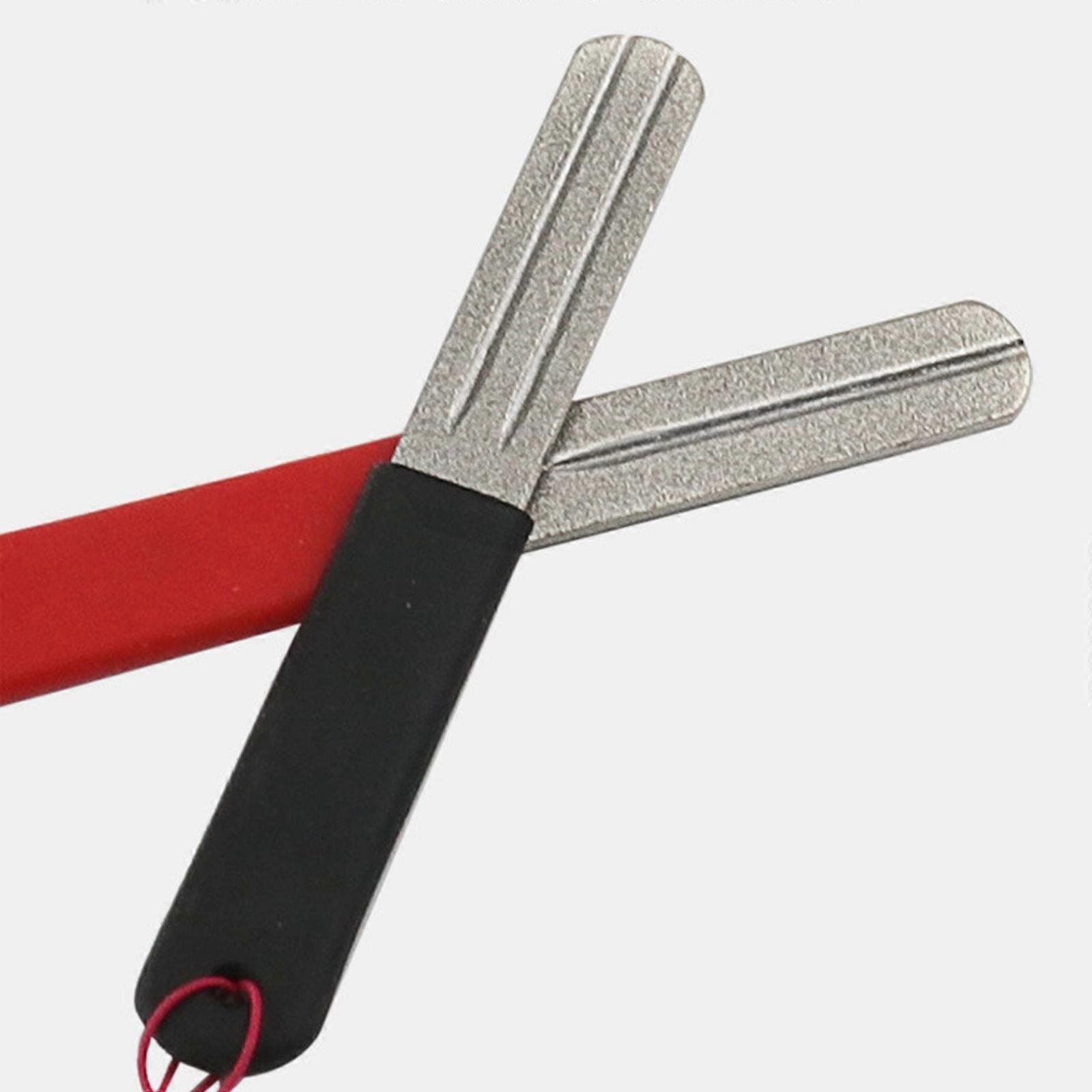 Halhorog élező szerszám tartozékok Hone Sharpener Whetstone Horgászhorog Csiszoló kő reszelő csiszoló eszköz piros