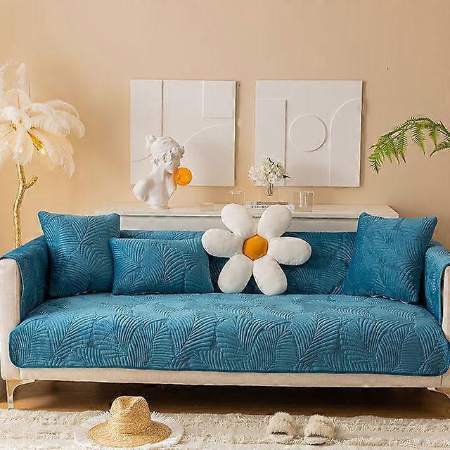 Thick Plush Sofa Cushion High Quality Jacquard Non -Slip Combination Sofa Towel Sofa Cover Home Living Room Decoration1 /2 /3 /4seat