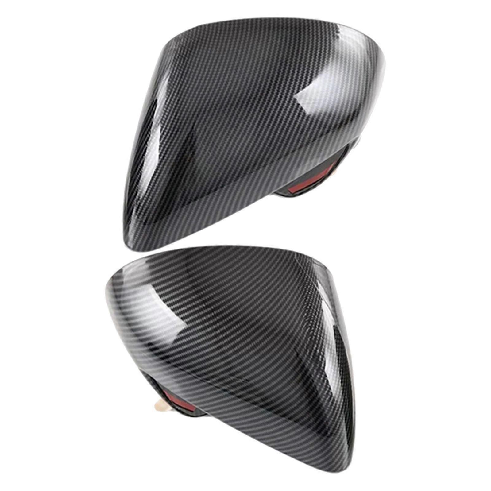 2Pcs Side Rear View Mirror Cover Trims Directly Replace Durable Easy
