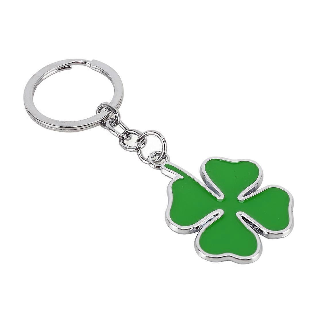 Car Four-leaf Clover Shape Key Ring Metal Keychain
