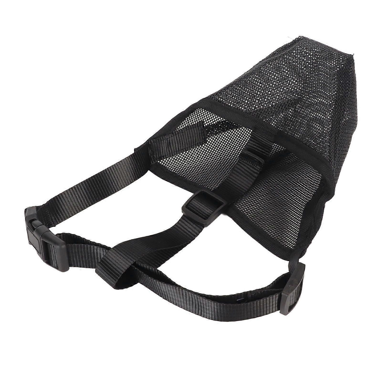 Dog muzzle breathable adjustable dog mesh cover muzzle suitable for biting, chewing, licking, barking, removing poison bait