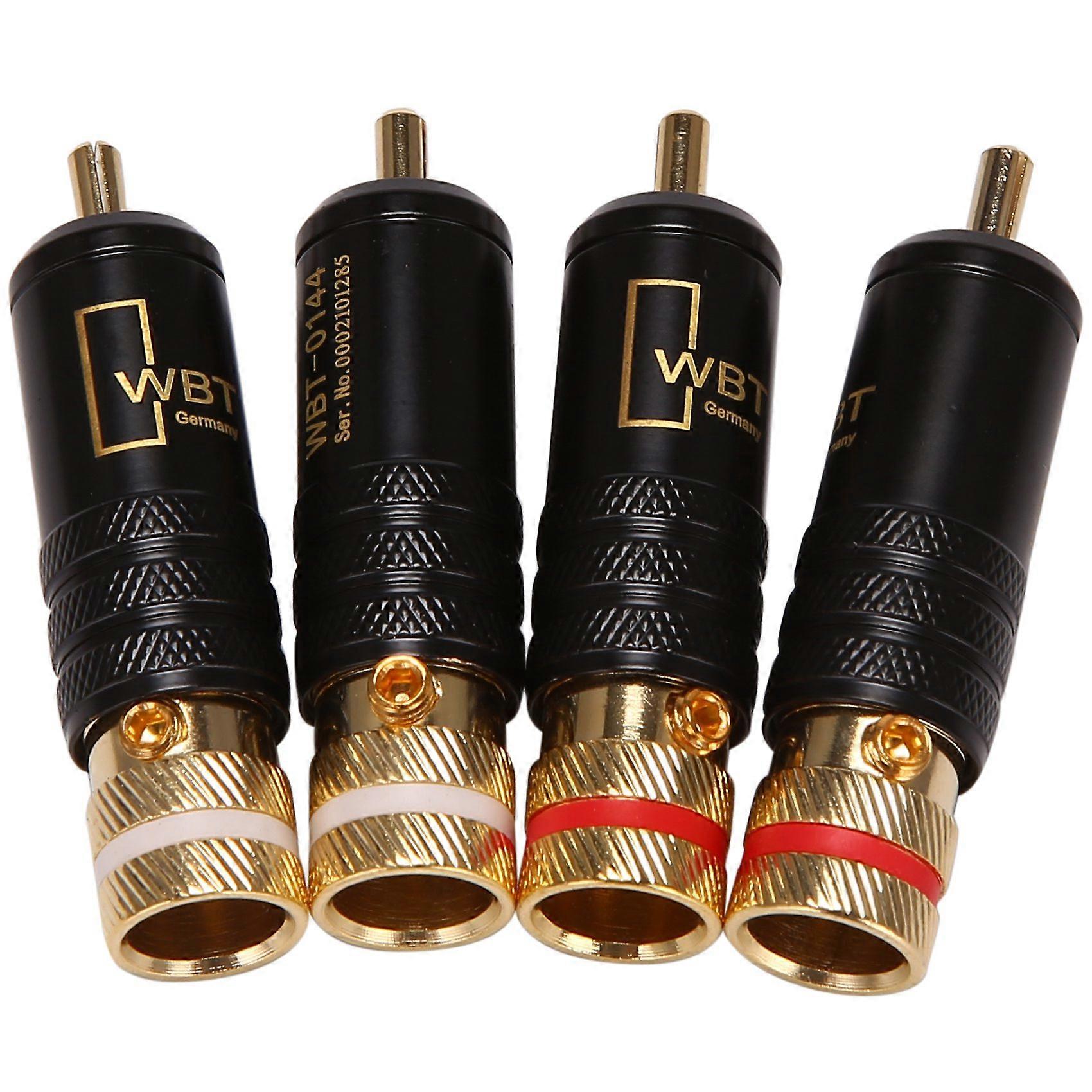 4Pcs Locking Plugs Audio Video Connectors