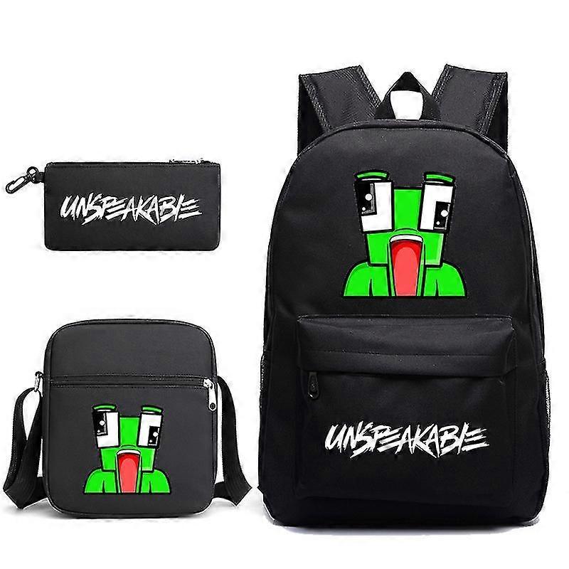 3pcs/set Unspeakable Backpack Student Bag Schoolbag + Pencil Case + Shoulder Bag