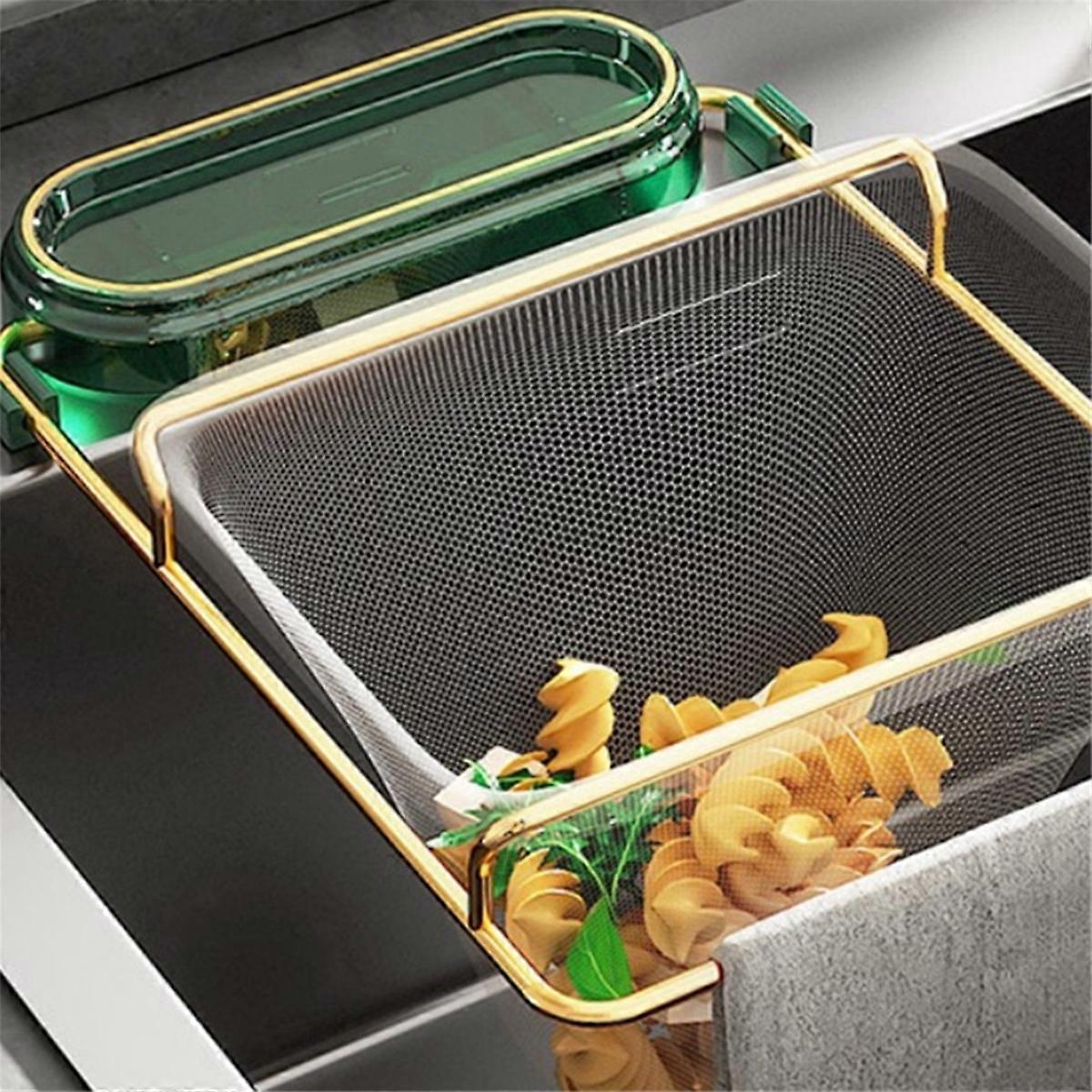 B-Kitchen Sink Filter Rack Sink Strainer Corner Filter Mesh Bag Shelf