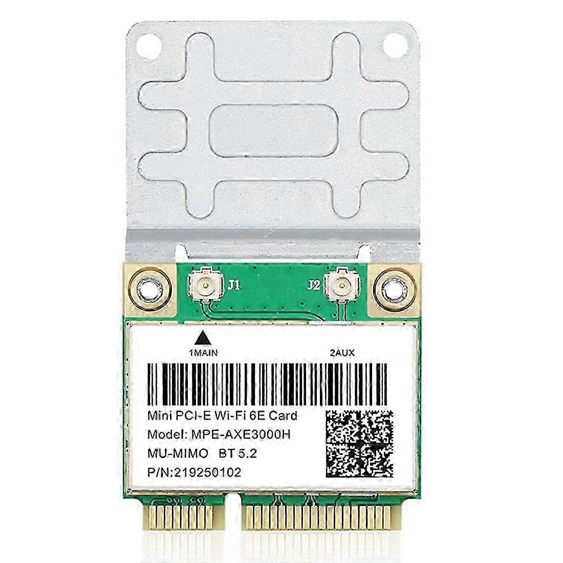 MPE-AXE3000H 5374Mbps Wifi 6E Wireless Card AX210 Mini PCIE Wifi Card Bluetooth 5.2 802.11AX 2.4G/5