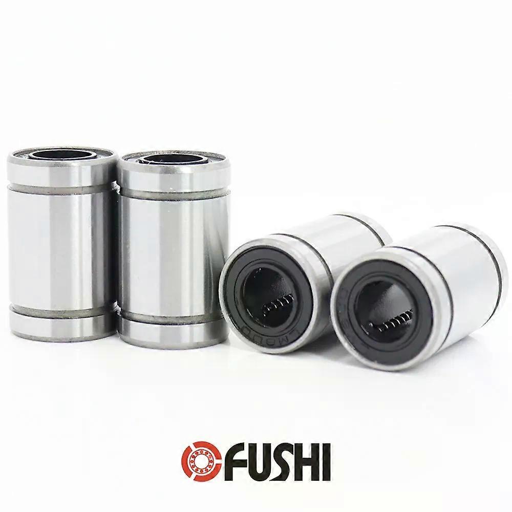Shibingsheng LM4UU LM5UU LM6UU LM8UU LM10UU Linear Motion Bearings ABEC-5 ( 4 Pcs ) Linear Motion Bearings LM 4mm 5mm 6mm 8mm 10mm