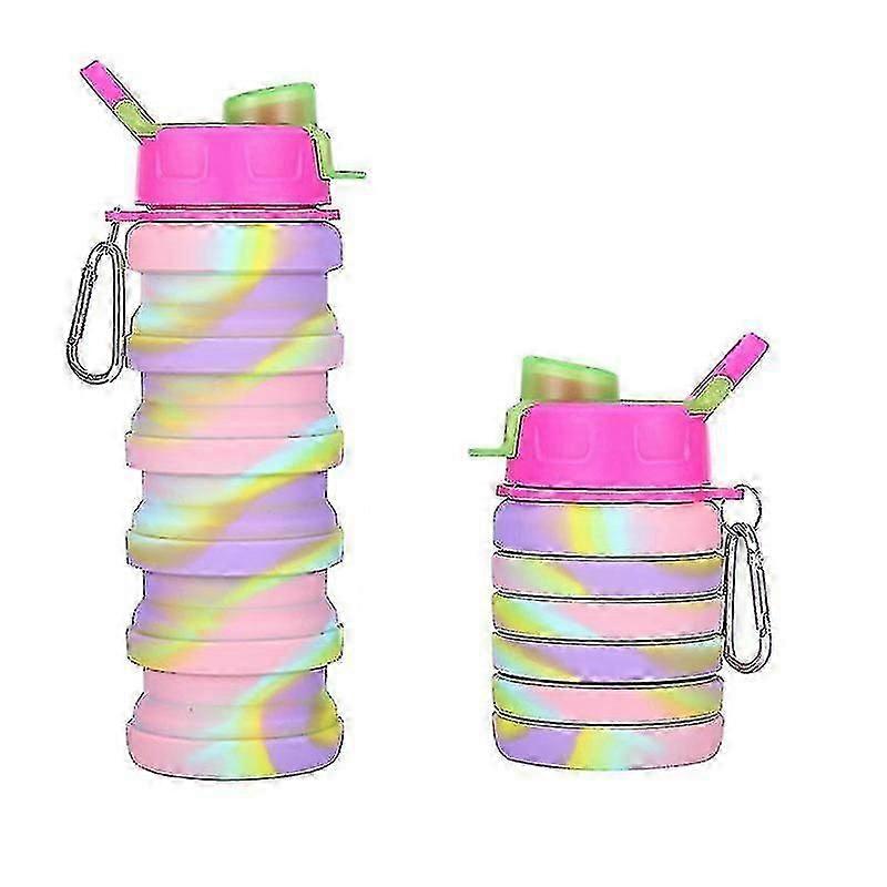 Läckagesäkra vattenflaskor för barn Rainbow 500ml - Dricksflaska för barn