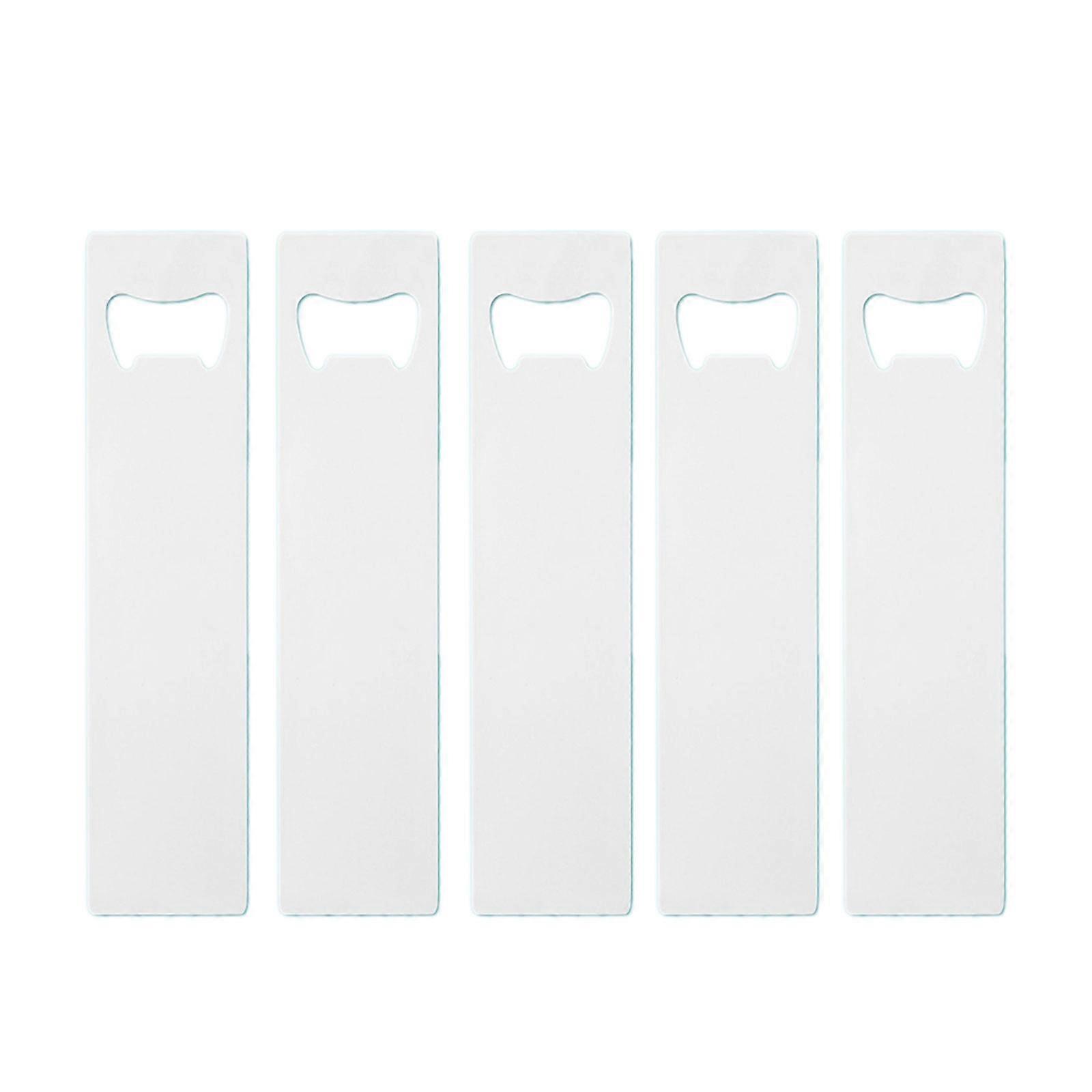 Set of 5 Heat Transfer Bottle Openers for Beverage Enthusiasts Blank Sublimation Printing Beer Opener Kitchen Supplies