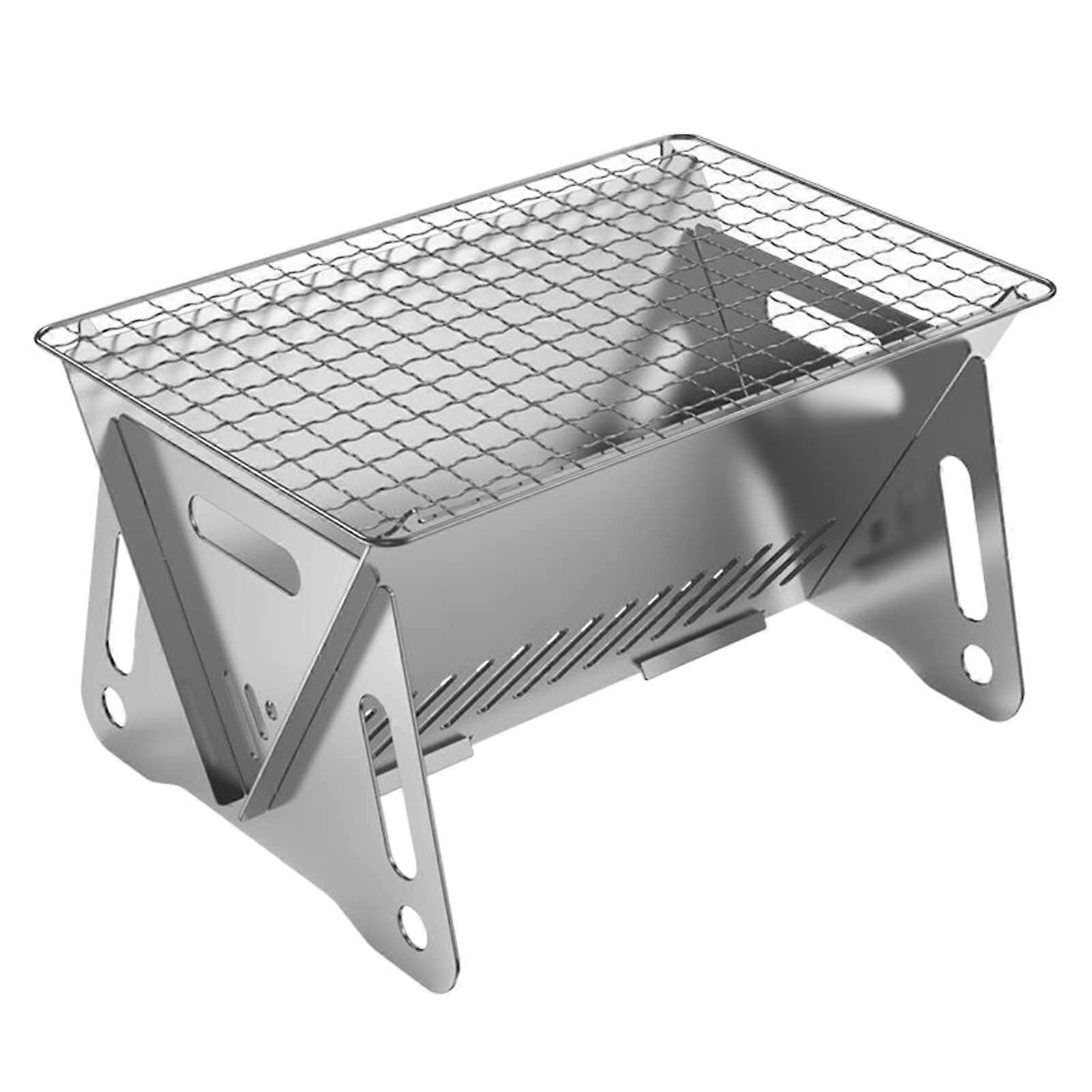 Tragbarer faltbarer Holzofen Edelstahl klein für Outdoor Camping Wandern Backpacking BBQ