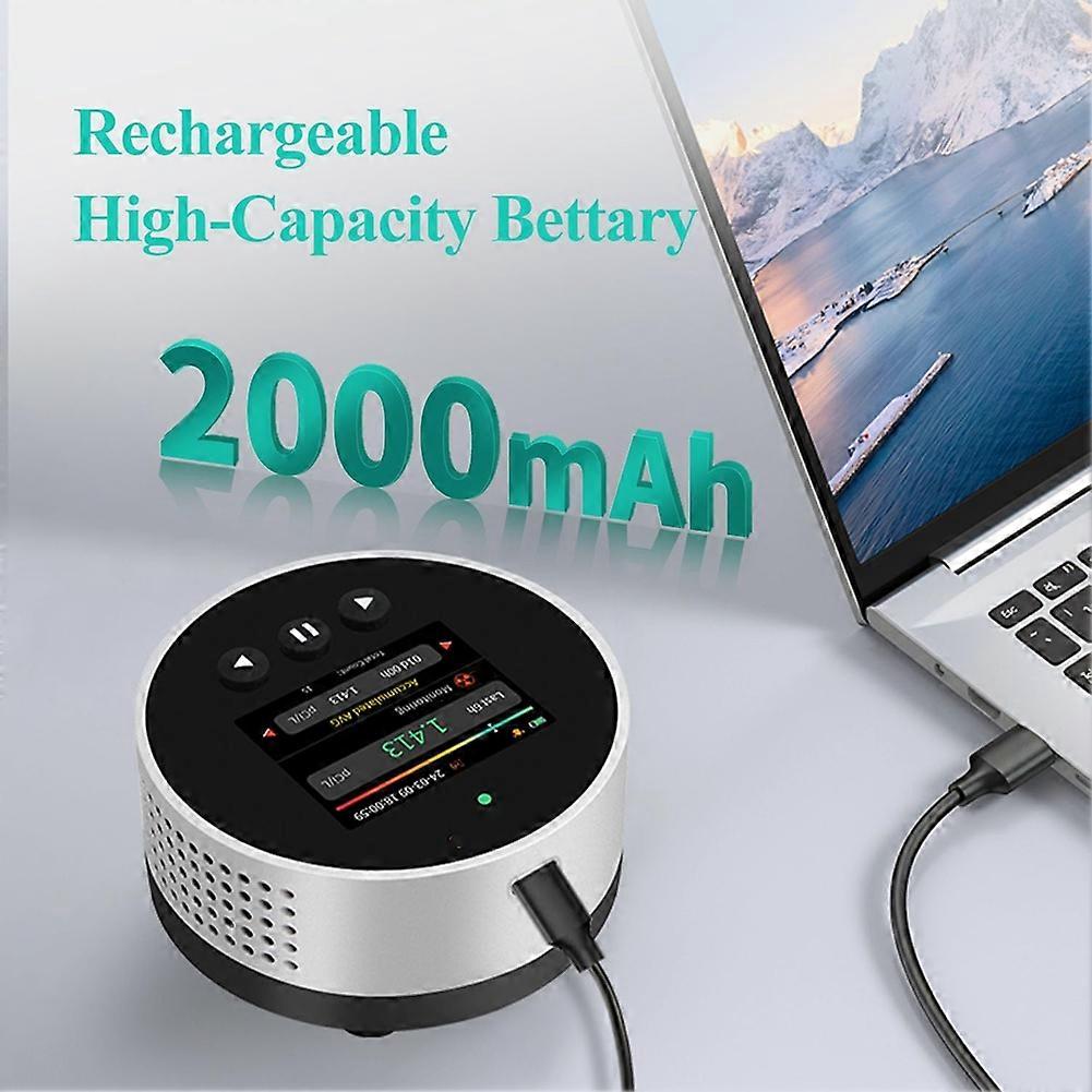 Portable Radon Detector, Audible & Visual Alarm,