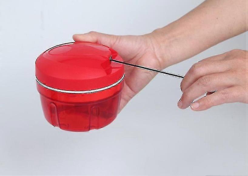 Vegetable Chopper, Compact and Portable Design, Ideal for Quick and Effort - less Chopping, Transparent Container for Easy Viewing