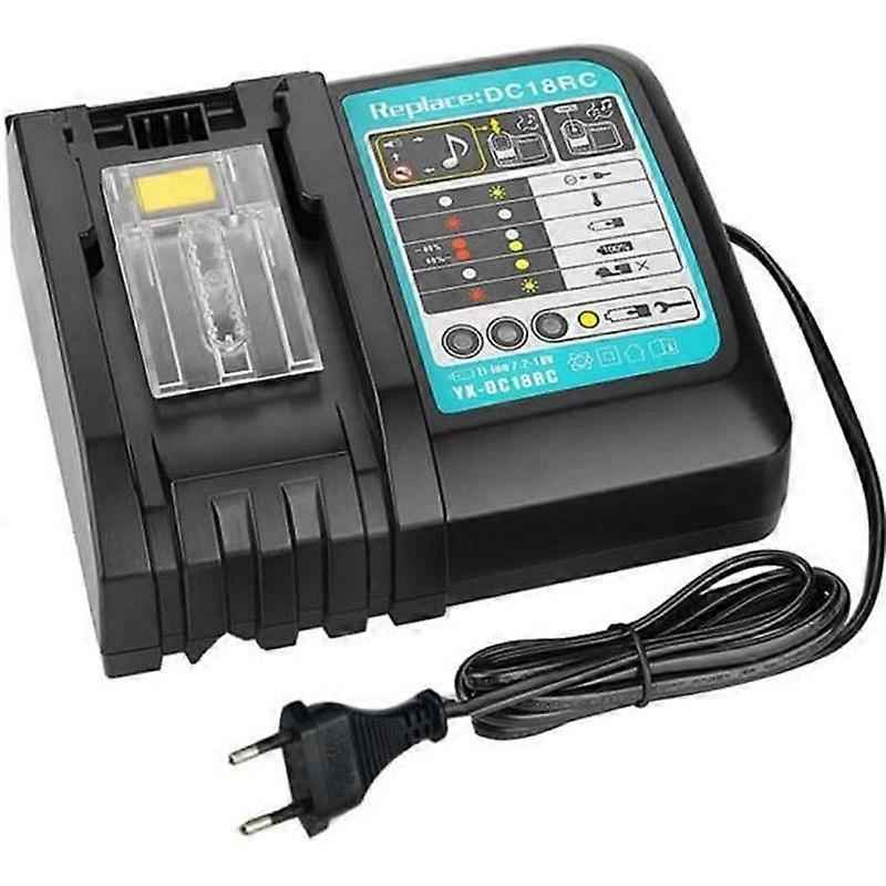 Replacement Charger Battery Replacement Fast Charger 144V18V 3A for Makita DC18RC BL1850 Power Tool