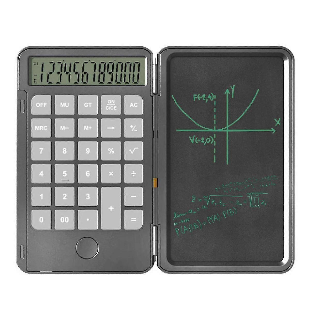 2021 Upgrade Basic Desk Calculator with Erasable Writing Tablet,Multi-Function Office Desktop Calculator for Students and Office Clerk