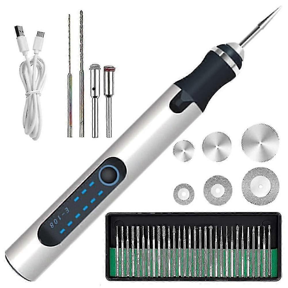 Electric Engraving Pen Cordless Mini Carving Pen 300mah Rechargeable