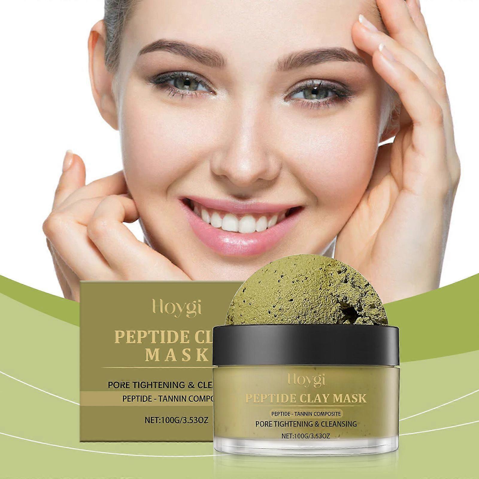 100g Peptide Clay Mask Clarifying Formula with Tannin for Pore Smoothness