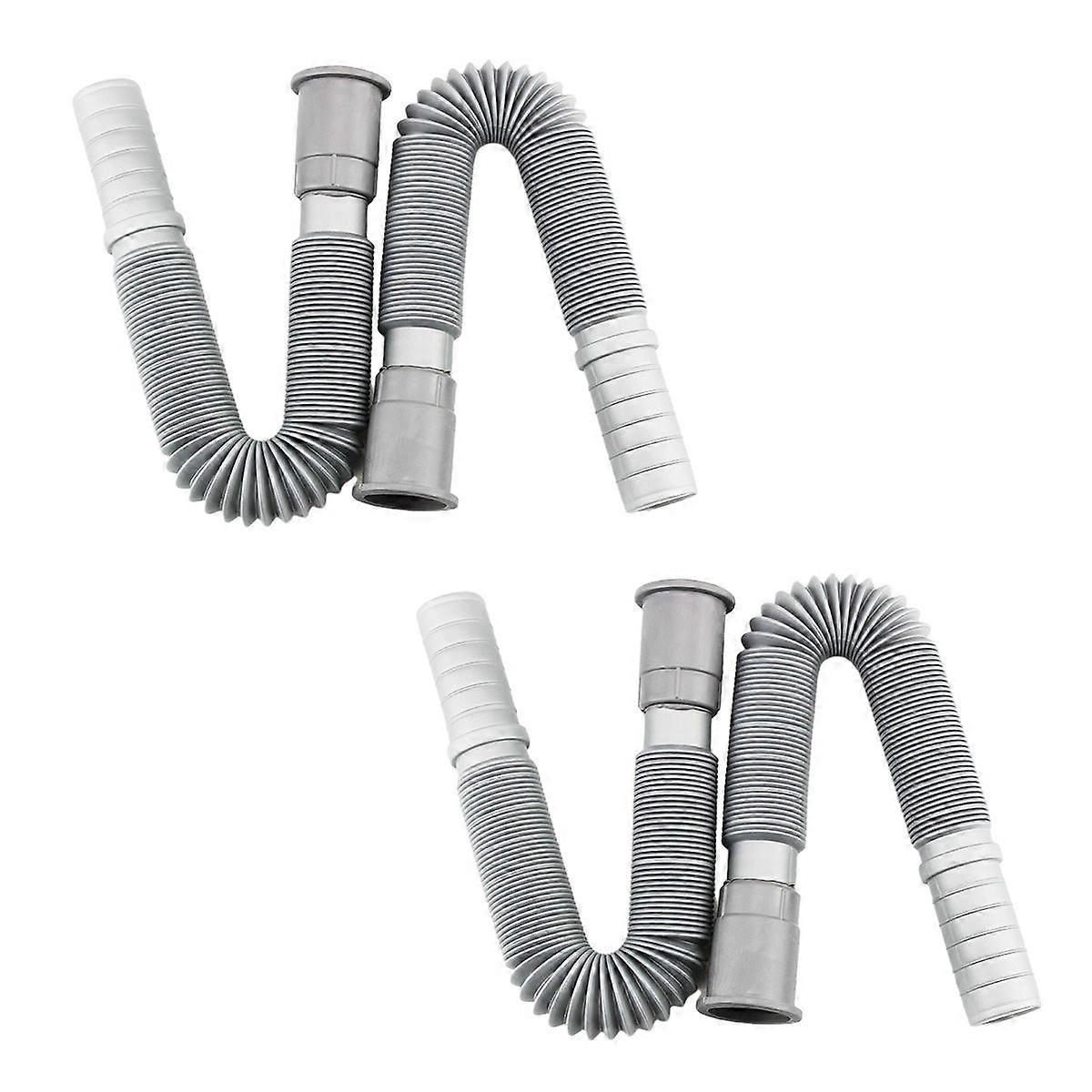 4 Flexible Extension Drain Pipes, Simple Angle Hose for Bathroom