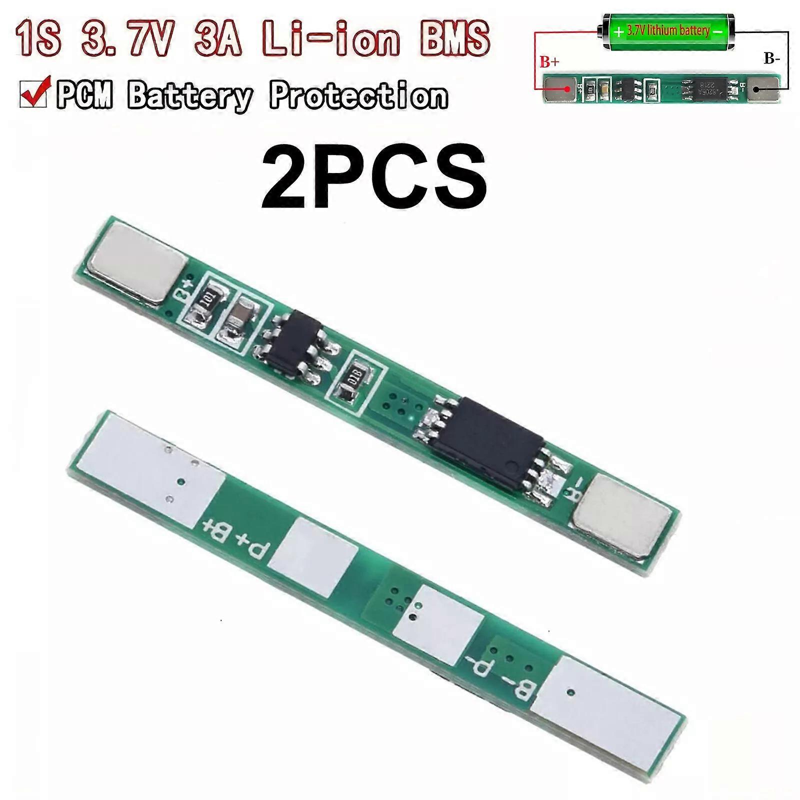 10x 1S 3.7V 3A Li-ion Lithium LiPo BMS Protection PCB Board 18650 Charger Module