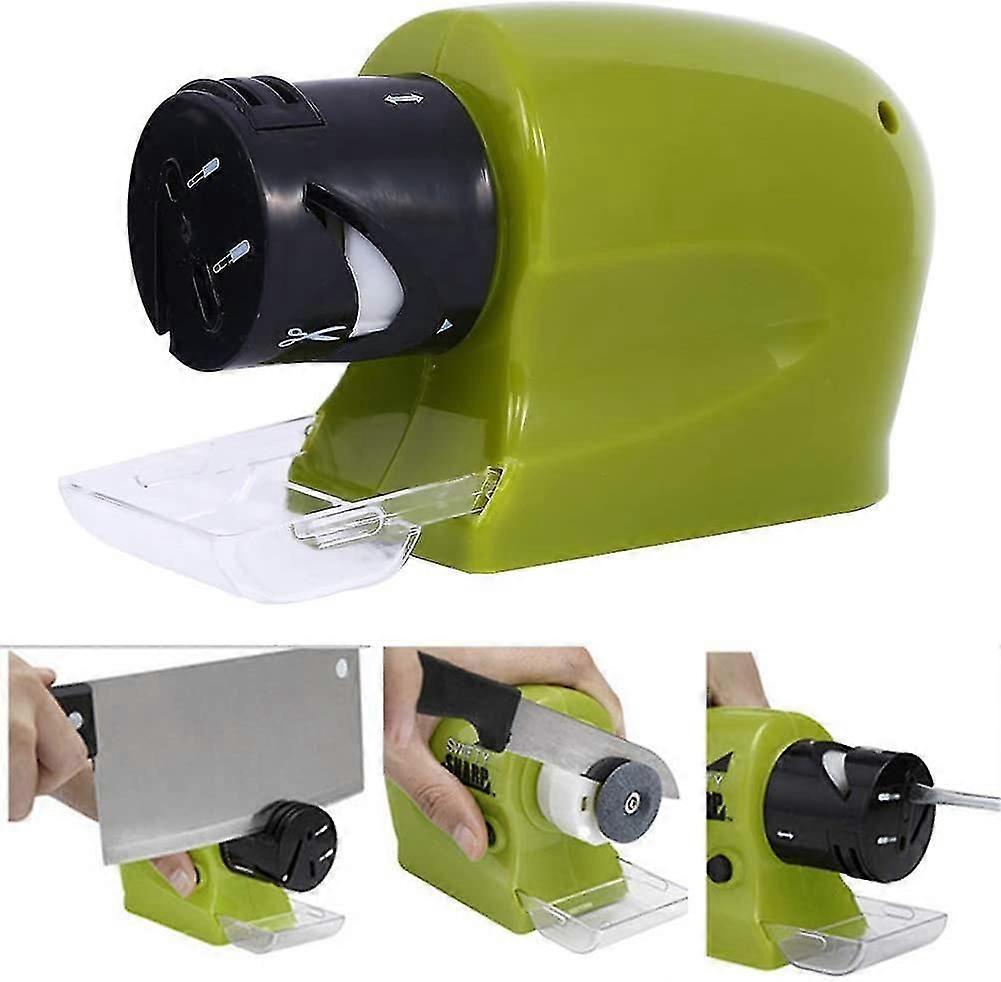 Electric Knife Sharpener - Kitchen Sharp Cordless Power Whetstone Motorized Knife Sharpene Gift