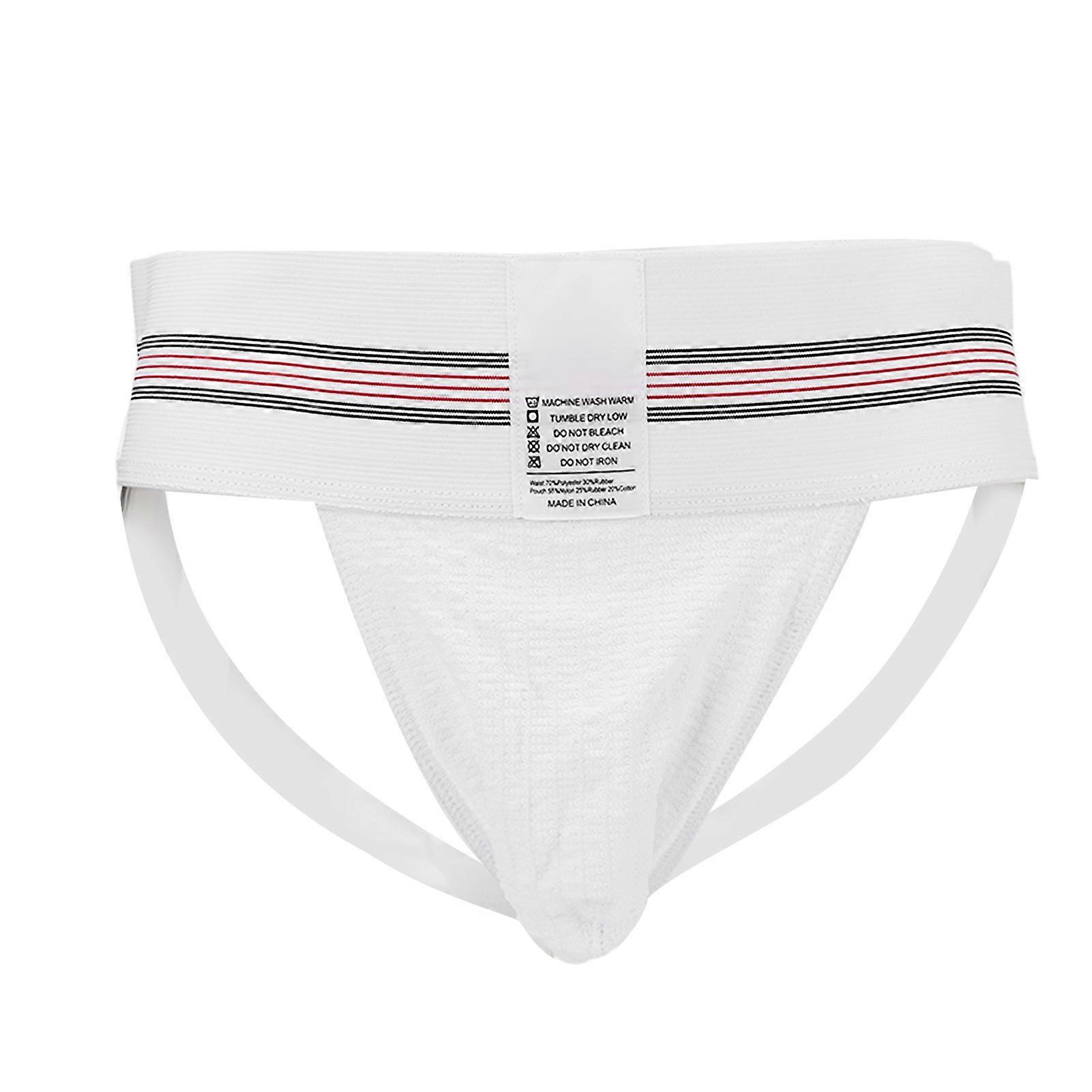 Men T Back Under Panties with Pouch Low Rise Elastic Waist Breathable Soft Briefs White