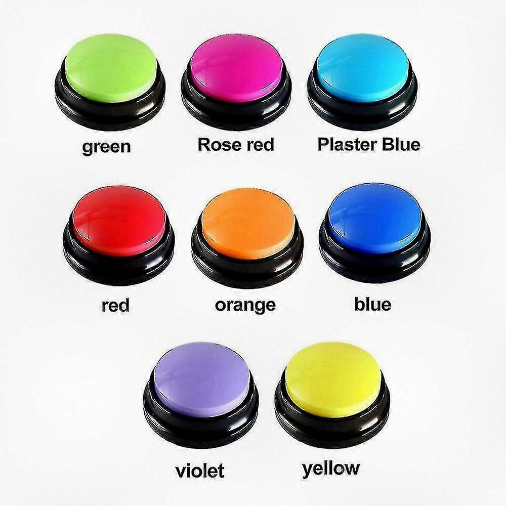1pc Interactive Talking Button Toy for Kids, Portable Sound Recorder with Playback, Fun Buzzer Game for Parties and Learning Activities