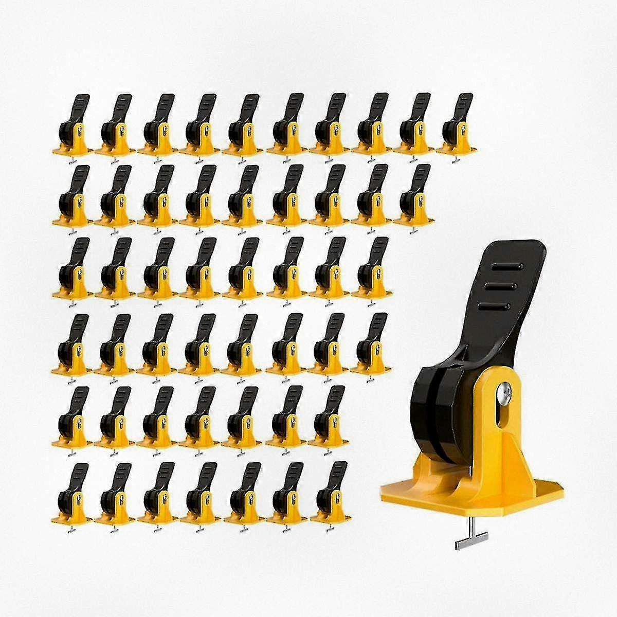 50 Pcs Reusable Floor Tile Leveling Kit for Easy Installation, DIY Tile Alignment System, Professional Tile Setting Tools