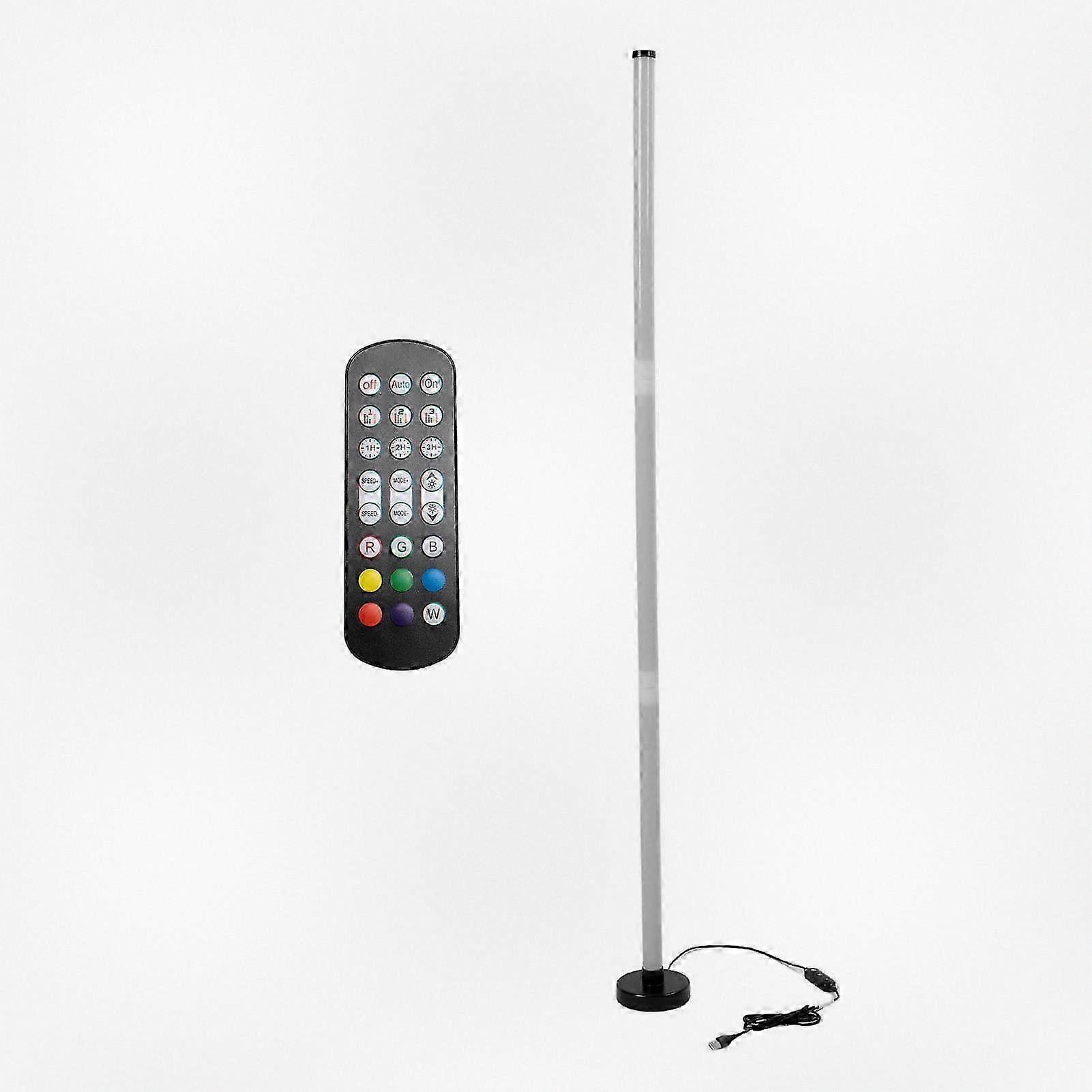 Color Changing LED Corner Floor Lamp with Music Sync and 1000 Dimmable Modes, Remote Controlled RGB Floor Light for Room or Bar