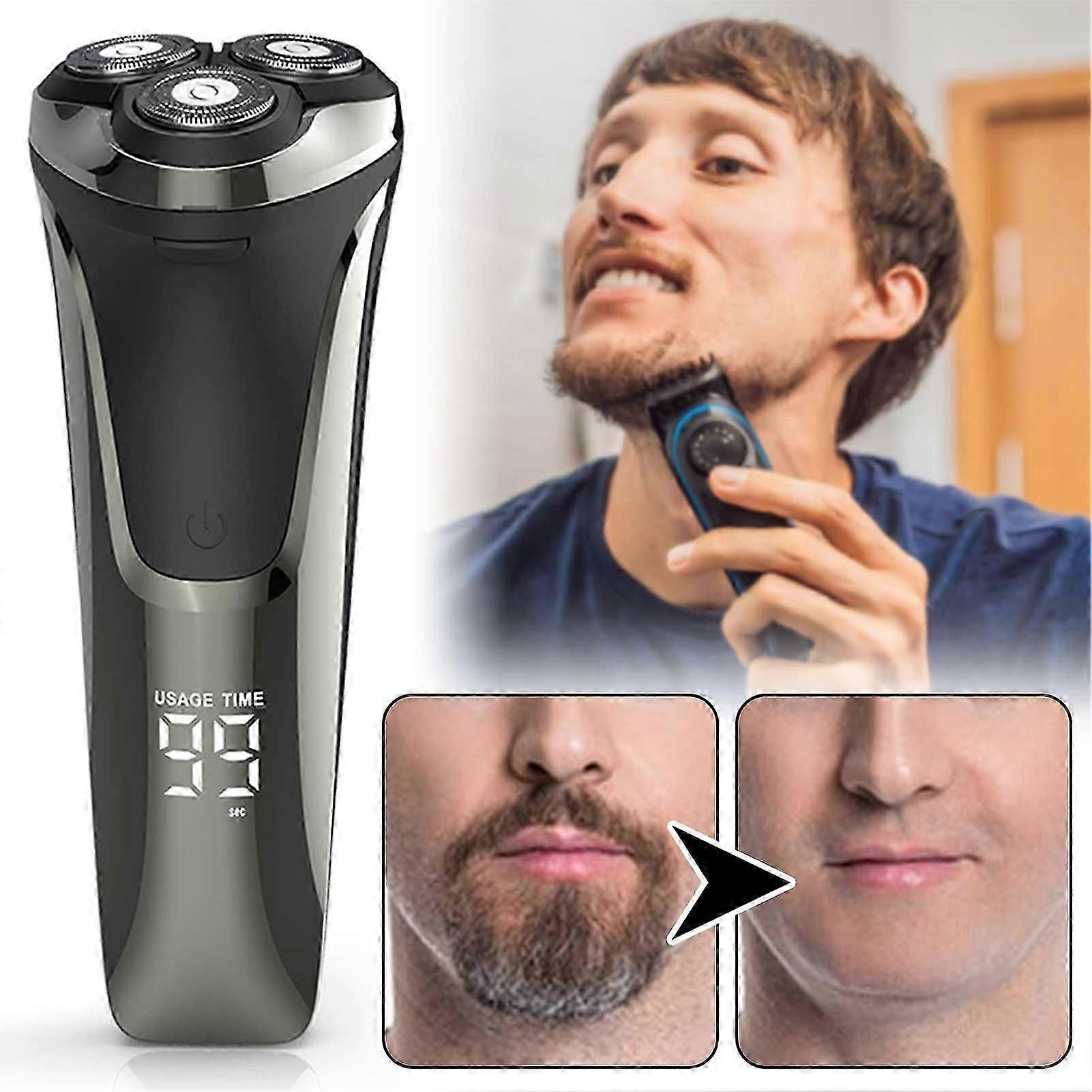 Cordless Shaver for Men Wet Dry Use Shaver Dad Present