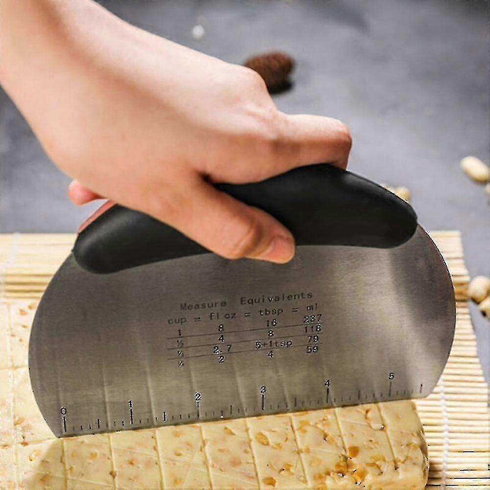 Cake Dough Pizza Stainless Steel Scraper Cutter Pastry Baking Kitchen Tools