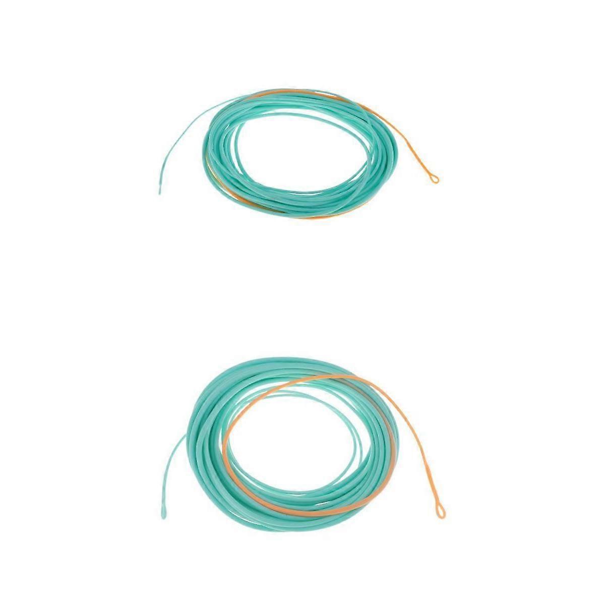 2 Pieces Shooting Head Fly Fishing Line with 2 Welded Loops