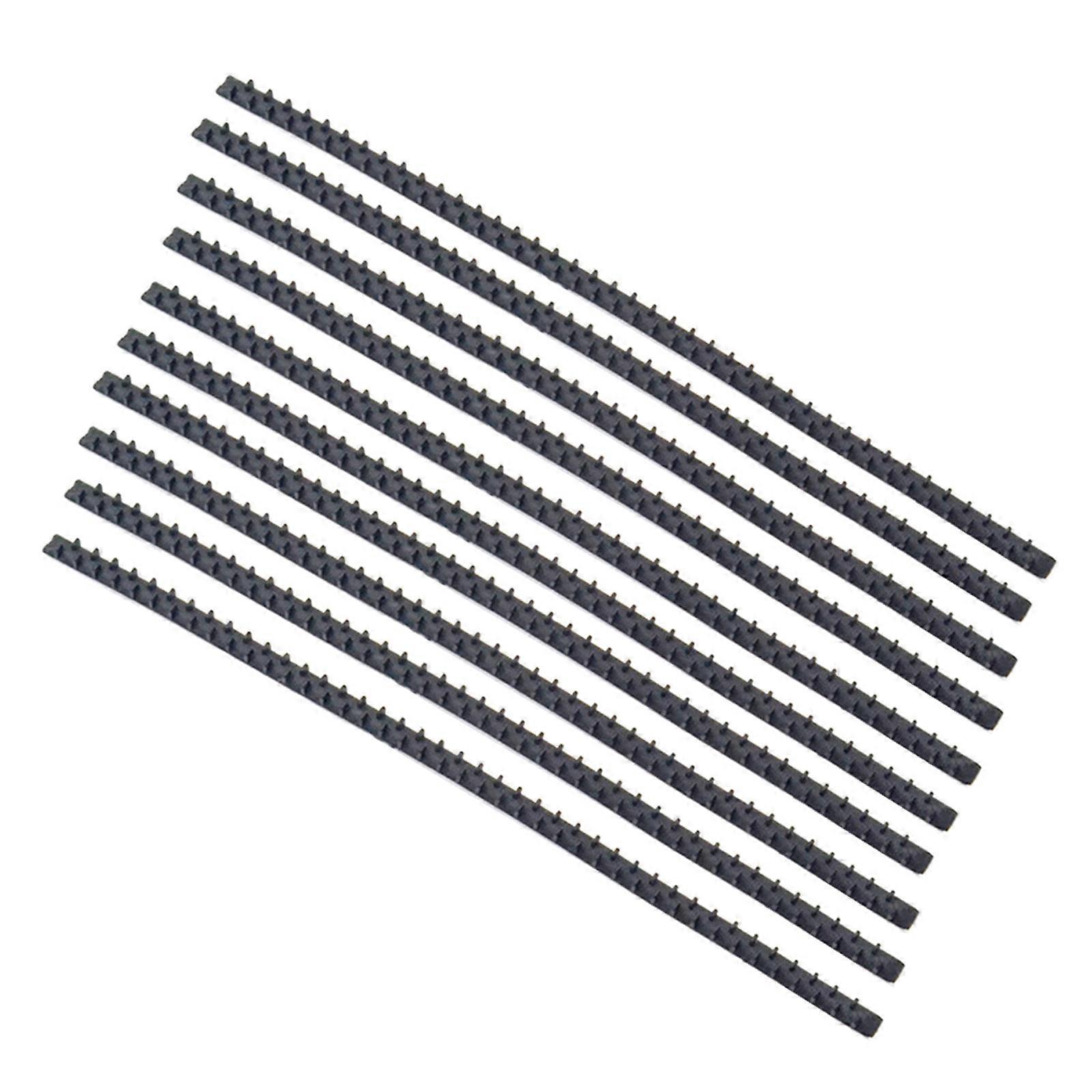 10 יחידות יציב ונוח כיסוי ראש שומר סיכת ראש נגד החלקה שיניים קישוט קליפ שיער עם שיניים נגד החלקה אחיזה יציבה