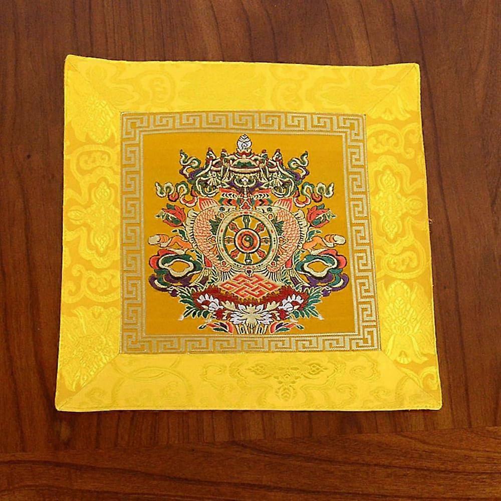 Shrine Cloth Buddhist Ritual Items Table Linen 32cm Tibetan Style Buddha Table Mat Fabric for Buddha Statues