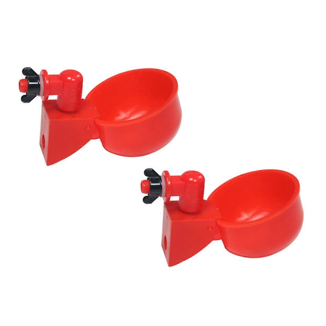 Automatic Poultry Waterer 2-Pack Drinking Bowl For Chickens