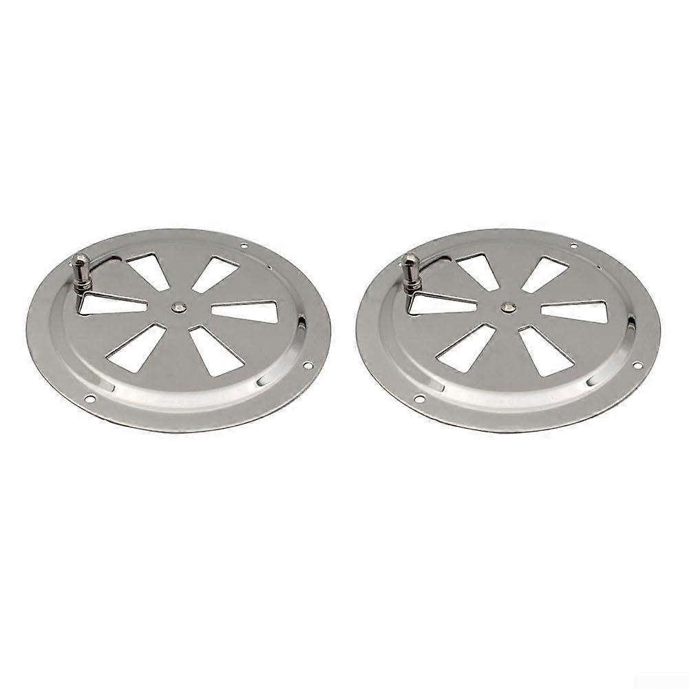 Stainless Steel 316 Adjustable Ventilation Panel with Side Button for Boats and RVs, Set of 2