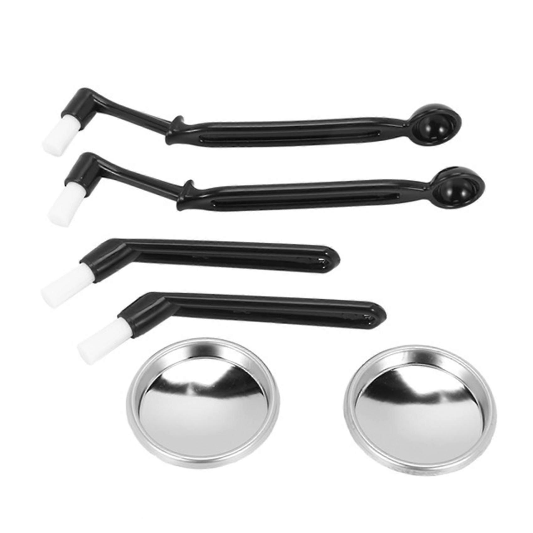 Coffee Machine Cleaning Set,Coffee Machine Brush Back Flush Insert Metal Blind Filter 58 mmfor Espr