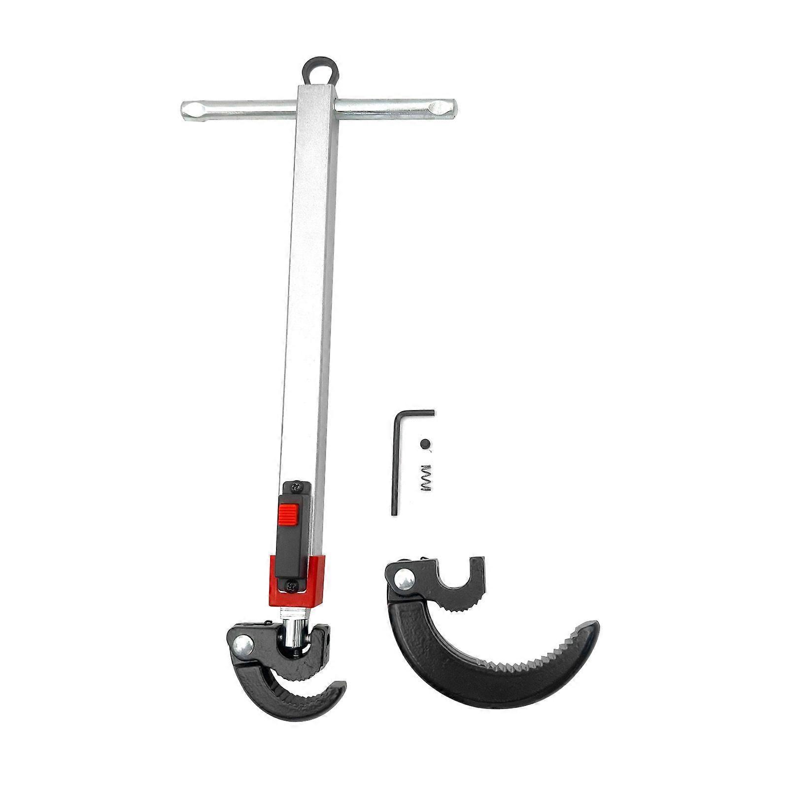 High quality  Double-head replaceable sink faucet wrench telescopic basin wrench