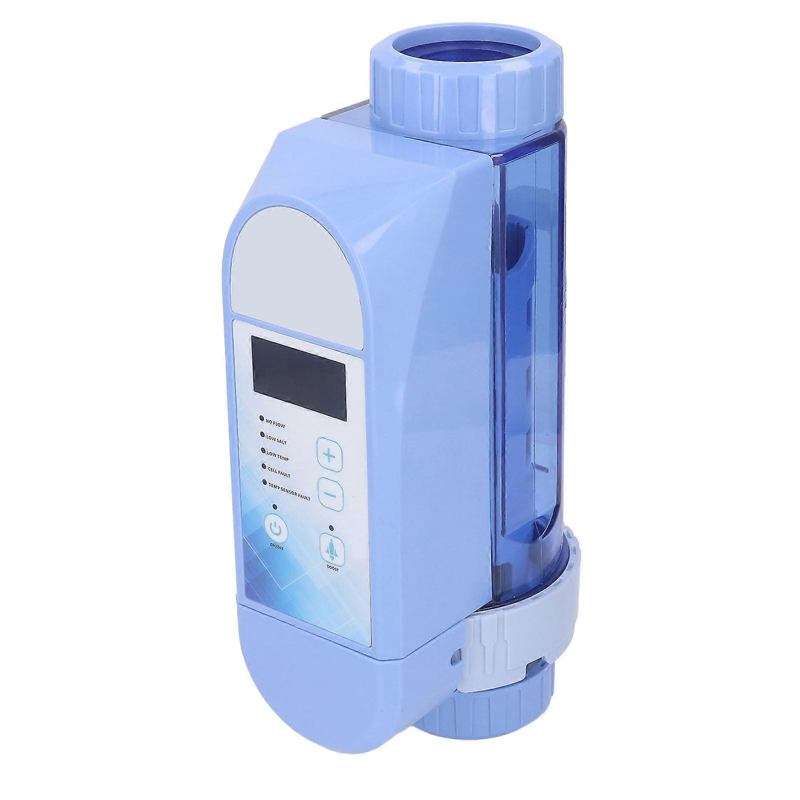 Pool Chlorinator System Automatic Self Adapting Operation Salt Water Pool Chlorine Generator for Swimming Pool 100‑240V EC Pro 16