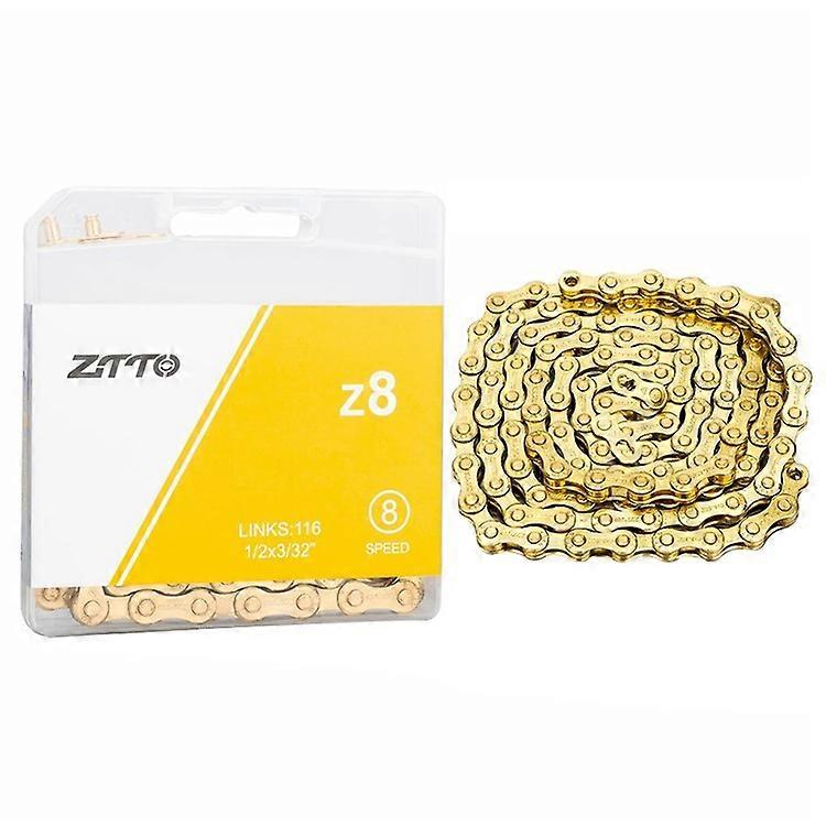 ZTTO z8 Carbon Steel Bicycle Chain 8-Speed 116 Links Mountain Road Bike Chain