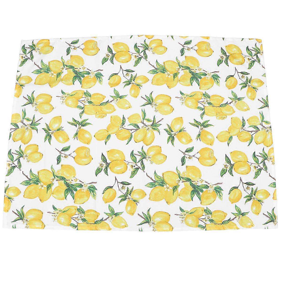 Here's a polished and professional product description for your **"1pc Lemon Pattern Tablecloth Printed Table Cloth For Home, Hotel, Parties, Outdoor