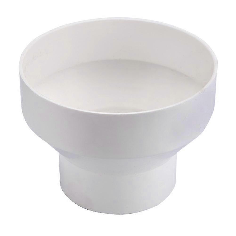 1 قطعة أبيض ABS البلاستيك تخفيض الأنابيب 150 مم إلى 100 مم لجهاز التنفس الصناعي للمطبخ